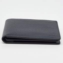 Louis Vuitton Navy Blue Leather Multiple Bifold Wallet