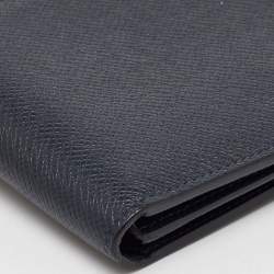 Louis Vuitton Navy Blue Leather Multiple Bifold Wallet