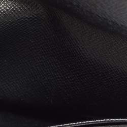 Pre Owned Louis Vuitton Black Taiga Leather Business Card Holder