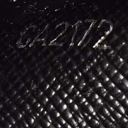 Pre Owned Louis Vuitton Black Taiga Leather Business Card Holder