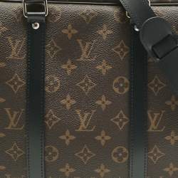 Pre Owned Louis Vuitton Monogram Macassar Canvas Porte Documents Voyage PM Briefcase