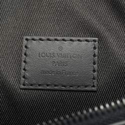 Pre Owned Louis Vuitton Black Leather Aerogram Takeoff Pouch