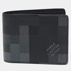 Pre Owned Louis Vuitton Damoflage Canvas Slender Wallet