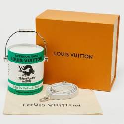 Pre Owned Louis Vuitton Green Monogram Canvas LV Paint Can Bag