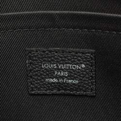 Pre Owned Louis Vuitton Black Damoflage Canvas Pochette Voyage Souple