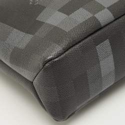 Pre Owned Louis Vuitton Black Damoflage Canvas Pochette Voyage Souple