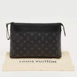 Pre Owned Louis Vuitton Monogram Eclipse Canvas Pochette Voyage Souple