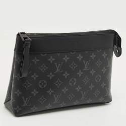 Pre Owned Louis Vuitton Monogram Eclipse Canvas Pochette Voyage Souple