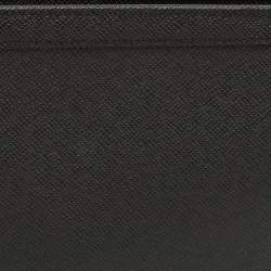 Pre Owned Louis Vuitton Black Taiga Leather Pochette Voyage