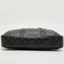 Pre Owned Louis Vuitton Monogram Eclipse Canvas Porte Documents Voyage PM Bag