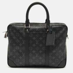 Pre Owned Louis Vuitton Monogram Eclipse Canvas Porte Documents Voyage PM Bag