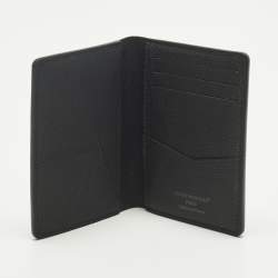 Pre Owned Louis Vuitton Black Damoflage Canvas Pocket Organizer