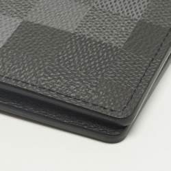 Pre Owned Louis Vuitton Black Damoflage Canvas Pocket Organizer