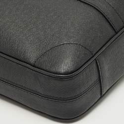 Pre Owned Louis Vuitton Black Taiga Leather Porte Documents Voyage PM Bag