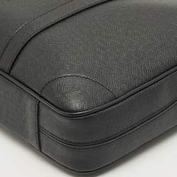 Pre Owned Louis Vuitton Black Taiga Leather Porte Documents Voyage PM Bag