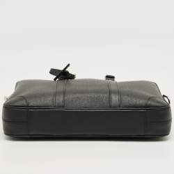 Pre Owned Louis Vuitton Black Taiga Leather Porte Documents Voyage PM Bag