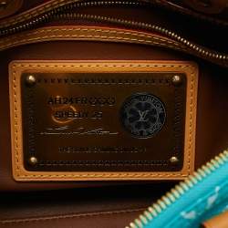 Pre Owned Louis Vuitton Turquoise Monogram Leather Speedy P9 Bandouliere 25 Bag