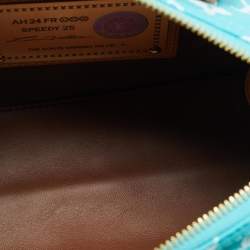 Pre Owned Louis Vuitton Turquoise Monogram Leather Speedy P9 Bandouliere 25 Bag