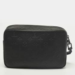 Pre Owned حقيبة صغيرة لويس فيتون كاساي جلد مزخرف بشعار مونوجرام ظل أسود