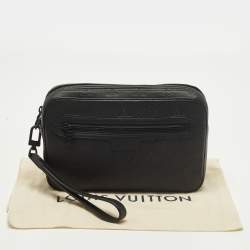 Pre Owned حقيبة صغيرة لويس فيتون كاساي جلد مزخرف بشعار مونوجرام ظل أسود