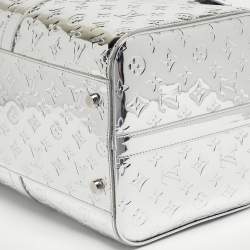 مملوكة مسبقًا Louis Vuitton Keepall Bandouliere 50 Silver Monogram Mirror Canvas Duffel Bag