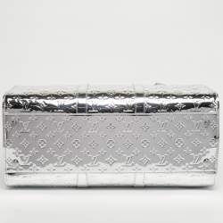 مملوكة مسبقًا Louis Vuitton Keepall Bandouliere 50 Silver Monogram Mirror Canvas Duffel Bag