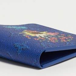 Pre Owned Louis Vuitton Slender Blue Monogram Canvas Bifold Wallet