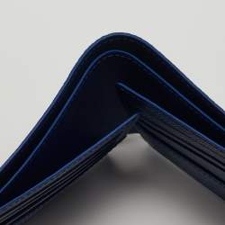 Pre Owned Louis Vuitton Slender Blue Monogram Canvas Bifold Wallet