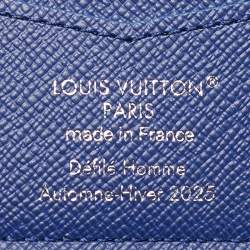 Pre Owned Louis Vuitton Slender Blue Monogram Canvas Bifold Wallet