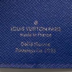 Pre Owned Louis Vuitton Blue/Green Damier Heritage Canvas Pocket Organizer