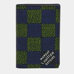 Pre Owned Louis Vuitton Blue/Green Damier Heritage Canvas Pocket Organizer