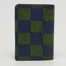 Pre Owned Louis Vuitton Blue/Green Damier Heritage Canvas Pocket Organizer