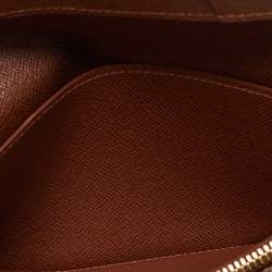 Pre Owned Louis Vuitton Brazza Monogram Canvas Long Wallet