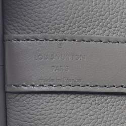 Pre Owned Louis Vuitton Keepall Bandouliere 50 Kaki Aerogram Leather Duffel Bag