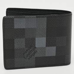 Pre Owned Louis Vuitton Slender Damoflage Canvas Wallet