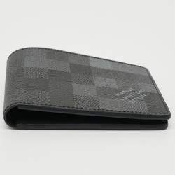 Pre Owned Louis Vuitton Slender Damoflage Canvas Wallet