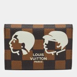 Pre Owned Louis Vuitton x Nigo Damier Phriendship Canvas Slim Card Holder
