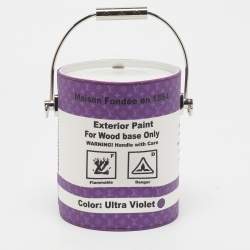 Pre Owned Louis Vuitton LV Paint Can Purple Monogram Canvas Bucket Bag