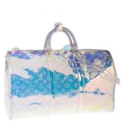 Louis Vuitton Monogram Prism Keepall Bandouliere 50 Bag