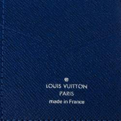 Pre Owned Louis Vuitton Cobalt Monogram Coated Canvas Taïgarama Pocket Organizer
