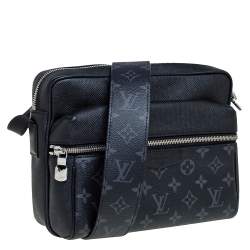 Louis Vuitton Black Taiga Leather and Monogram Eclipse Canvas Outdoor ...