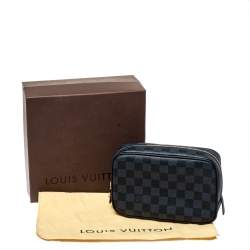Pre Owned Louis Vuitton Damier Cobalt Toilet Pouch PM
