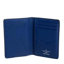Louis Vuitton Cobalt Monogram Coated Canvas Taïgarama Pocket Organizer