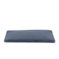 Pre Owned Louis Vuitton Navy Blue Epi Leather Card Holder