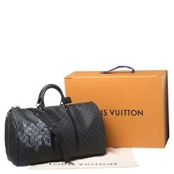 مملوكة مسبقًا Louis Vuitton Damier Graphite Canvas Keepall Bandouliere 50 Bag