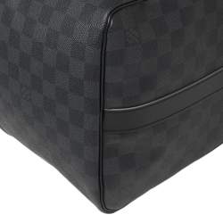 مملوكة مسبقًا Louis Vuitton Damier Graphite Canvas Keepall Bandouliere 50 Bag