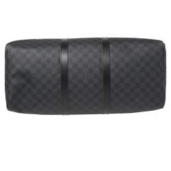 مملوكة مسبقًا Louis Vuitton Damier Graphite Canvas Keepall Bandouliere 50 Bag