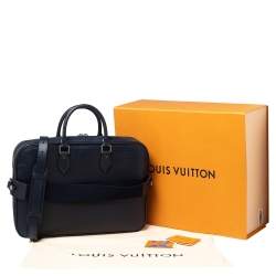 Pre Owned Louis Vuitton Navy Blue Epi Leather Dandy MM Briefcase