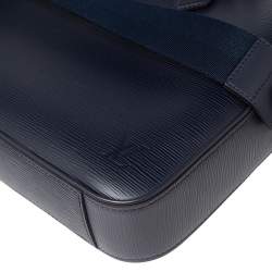 Pre Owned Louis Vuitton Navy Blue Epi Leather Dandy MM Briefcase