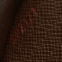 Pre Owned Louis Vuitton Damier Ebene Canvas Bifold Wallet